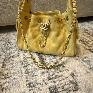 Chanel 25 Mini in Yellow Suede